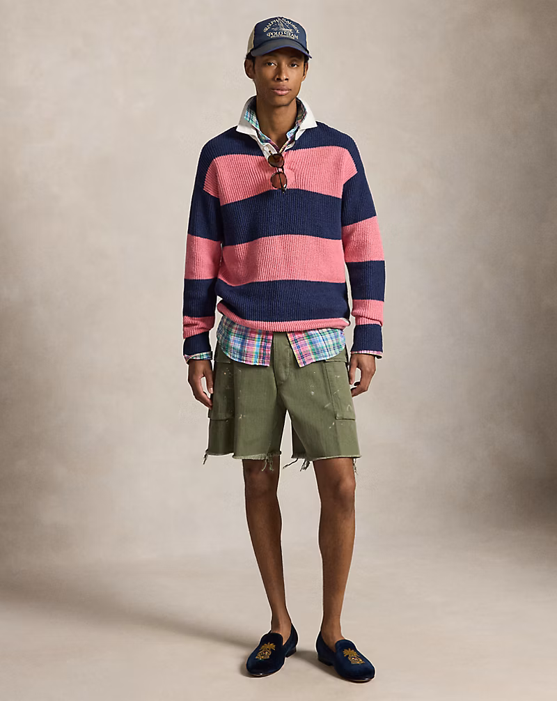 8-Inch Relaxed Herringbone Cargo Short