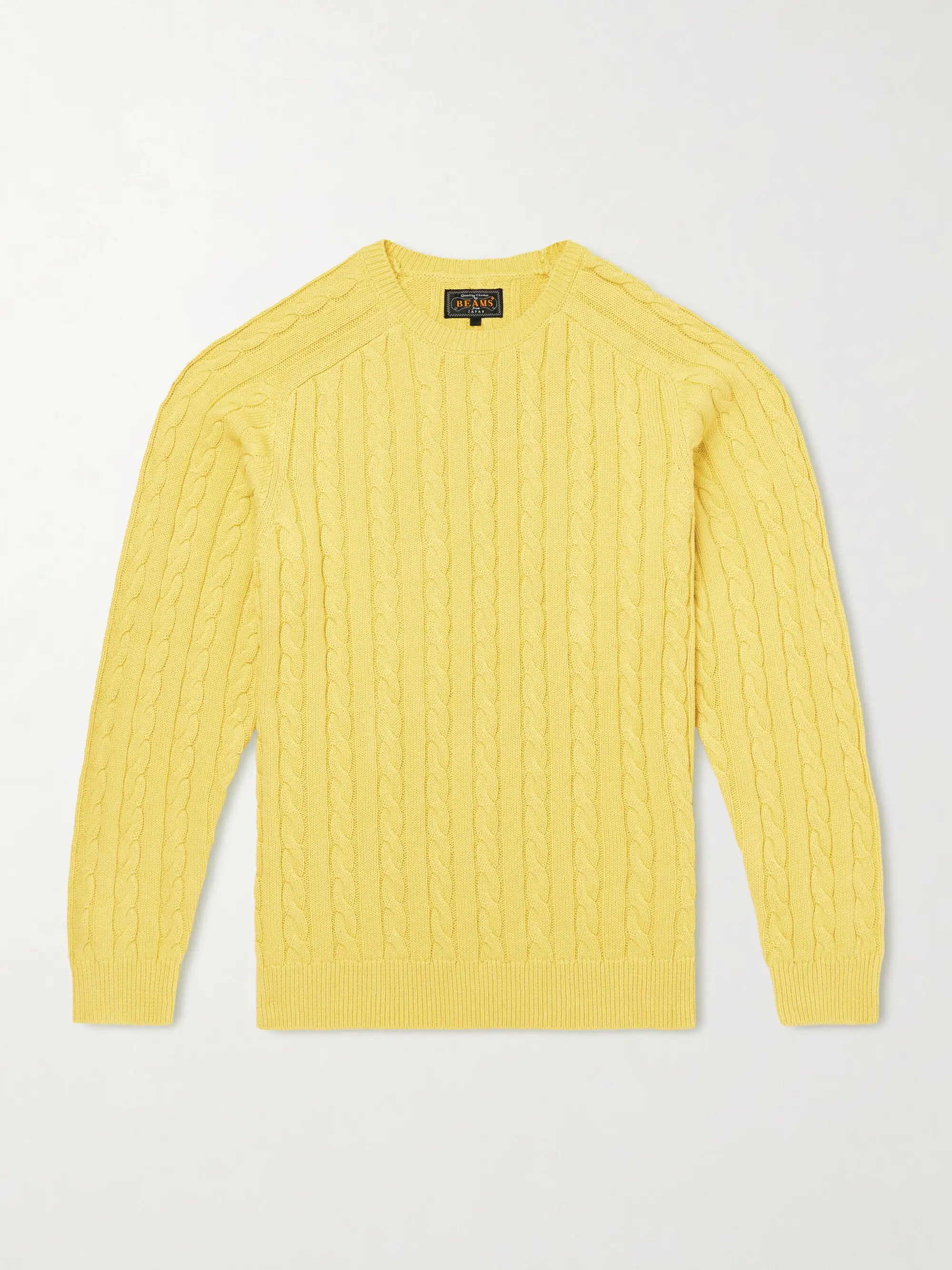 Cable-Knit Cotton Sweater